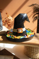 
              Iron Halloween Witch Hat Candy Bowl
            