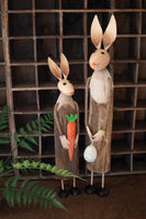 
              Set of 2- Painted Metal and Wood Easter Rabbits
            