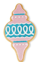 
              Pink & Blue Glitter Finial Christmas Cookie Outdoor Pathway Marker
            