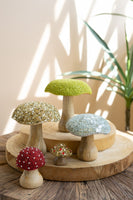 
              Set of 5- Mushrooms with Mosaic Tops
            