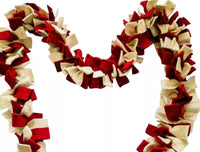 
              6' Red And Beige Garland
            