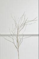 
              45" White Iridescent Iced Willow Stem
            