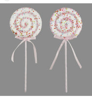 
              Set of 2 - Beaded Lollipop Tree Picks
            