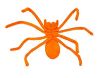 
              Neon Orange Black Light Reactive Fabric Spider, 22.8in
            