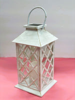 
              White Solar Powered Lantern
            