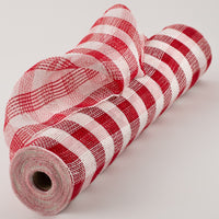 
              Deco Mesh 21"-Red/White Checkered-10 yds
            