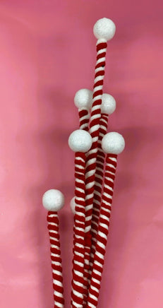 33" Red & White Ball Spray