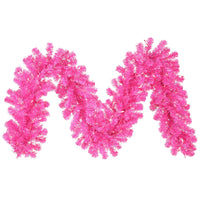 
              9'x14" Flocked Hot Pink Fir Artificial Christmas Garland
            