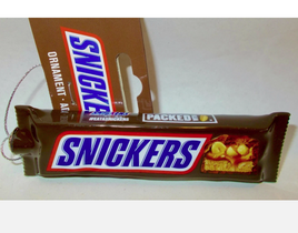 Snickers Candy Bar Faux Food Decoupage Christmas Holiday Ornament