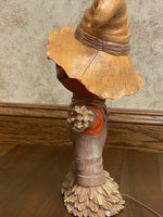 
              Light-Up Pumpkin Scarecrow Figurine Halloween Fall Decor Jack-O’-Lantern
            