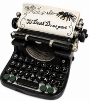 
              "Til Death Do Us Part" Halloween Tabletop Typewriter
            