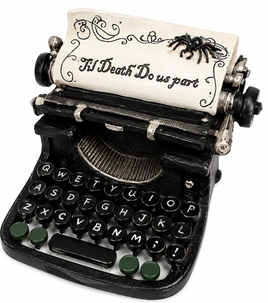 "Til Death Do Us Part" Halloween Tabletop Typewriter