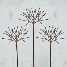 30" Brown Starburst Lighted Branches