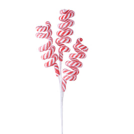 25" Swirl Candy Cane Christmas Spray (Set of 2)