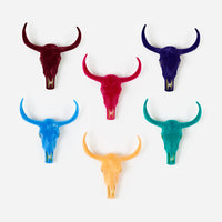 
              Flocked Longhorn Skulls
            