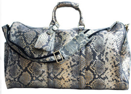 Snakeskin Look Duffel Bag