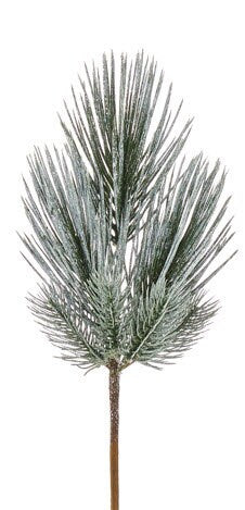 12" Snowy Pine Pic (Set of 3)