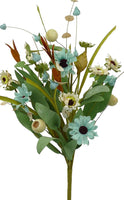 
              21” Sunflower Berry Bush: Blue/Cream
            