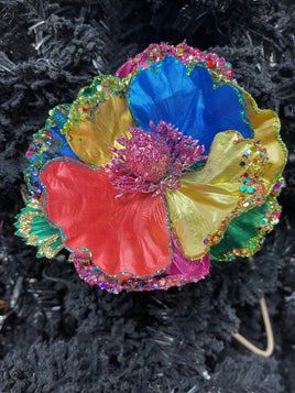 26" Long Multi-Colored Jeweled Toned Flower