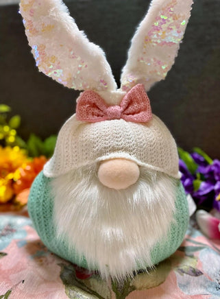 Gnome Decor With Bunny Hat