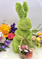 
              Straw Standing Easter Bunny-Green
            