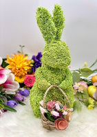 
              Straw Standing Easter Bunny-Green
            