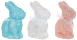 Flocked Sitting Bunnies