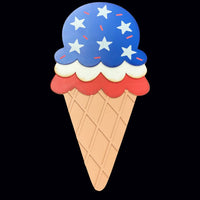 
              Patriotic Ice Cream Cone Sign
            