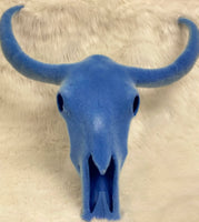 
              Flocked Longhorn Skull Wall Mount
            