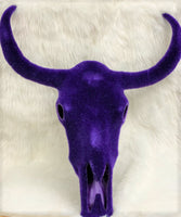 
              Flocked Longhorn Skull Wall Mount
            