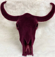 
              Flocked Longhorn Skull Wall Mount
            