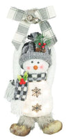 
              Ash Gray Snowman Doorknob Hanger with Lights
            