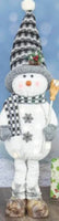 
              Ash Gray Snowman Stander with Lights
            