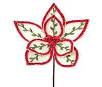 
              24" Felt Berry Vine Poinsettia Stem
            