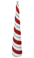 
              24" Red & White Swirled Cone Tree
            