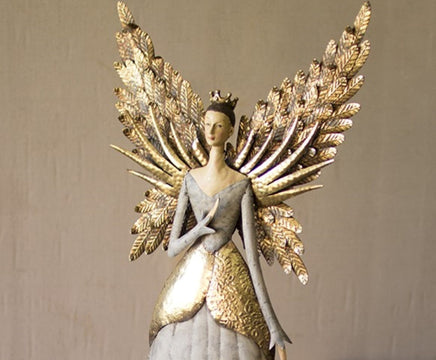 Painted Metal Angel