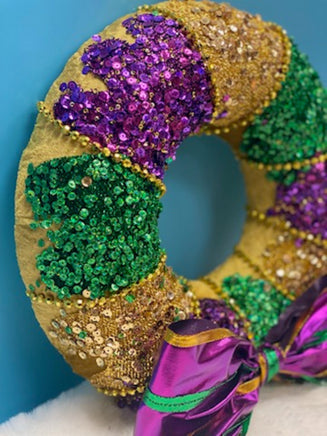 Mardi Gras Wreath