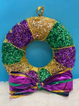 Mardi Gras Wreath