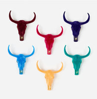 
              Flocked Longhorn Skull Wall Mount
            