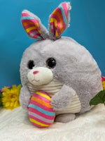 
              Plush Gray Bunny with Easter Egg
            