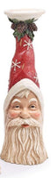 
              Set of 3- Santa Pillar Candleholders
            