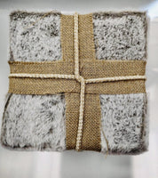 
              Gray Faux Fur Gift Box Decor
            