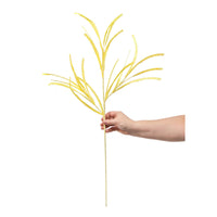 
              31" Glittered Bright Yellow Paper Grass Spray
            