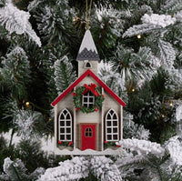 
              Light Up Wood Church Ornament
            