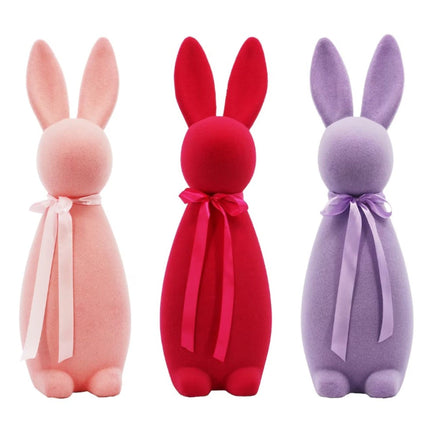 16" Flocked Bunny