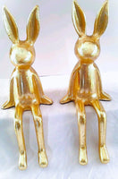 
              Gold Sitting Easter Bunnies- Set of 2
            