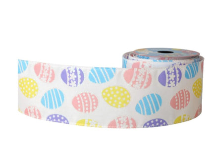 Easter Egg Wired Ribbon-2.5"X3yd