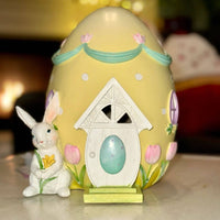 
              Light Up Yellow Easter Egg House Decor
            