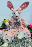 
              Sitting Pink Glam Bunny
            