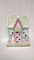 
              Light Up Pastel Easter Gingerbread Cottage Decor
            